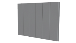 Лайн Про Полоса 200/176x0,45 мм, 9006 бело-алюминиевый глянцевый