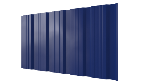 Профнастил К20 1195/1130x0,4 мм эконом, 5002 ультрамариново-синий глянцевый