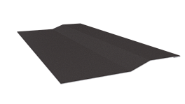 Планка крепёжная фальц 50x17x29 мм, 0,45 8019 серо-коричневый