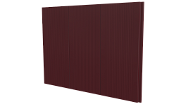 Лайн Про Гофр 200/176x0,45 мм, 3005 винно-красный матовый