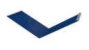 Планка ендовы нижняя 298x298x2000 мм, 5005 сигнальный синий глянцевый