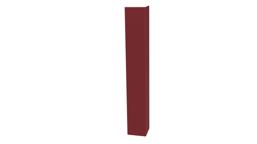 Планка угла наружного 50x50x2000 мм, 3011 коричнево-красный глянцевый