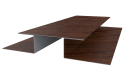 Планка стыковочная сложная 75x2000 мм, Дуб Кельтик 3D
