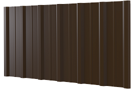 Профнастил НС16 1150/1100x0,3 мм, 8017 шоколадно-коричневый глянцевый