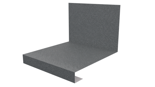 Планка примыкания нижняя к трубе фальц 140x200 мм, цинк