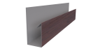 Планка П-образная 30x20x2000 мм, Античный дуб 3D