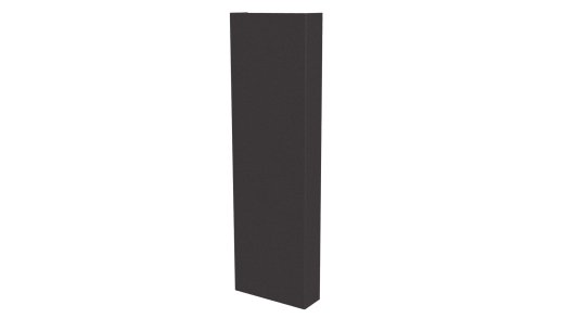 Декоративная накладка 20x60x20 мм, 8019 серо-коричневый глянцевый