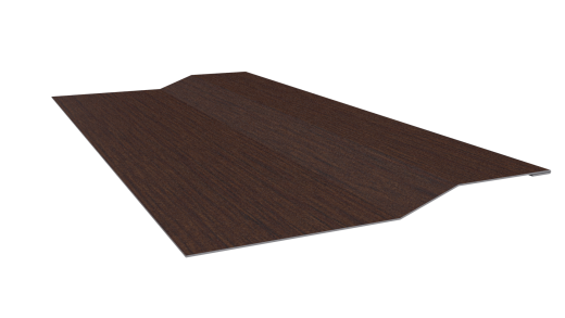 Планка крепёжная фальц 50x17x35 мм, Золотистый дуб 3D