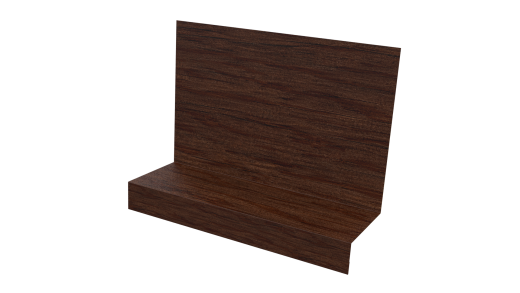 Примыкание боковое фальц 25x65x130 мм, Античный дуб 3D