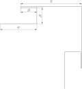 Планка угла наружного сложная 75x75x2000 мм, Дикий камень