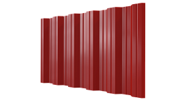 Профнастил НС35 1060/1000x0,7 мм, 3020 транспортный красный глянцевый
