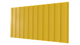 Профнастил С10 1170/1100x0,45 мм, 1018 цинково-желтый глянцевый