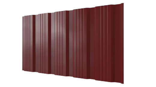 Профнастил К20 1195/1130x0,45 мм, 3011 коричнево-красный глянцевый