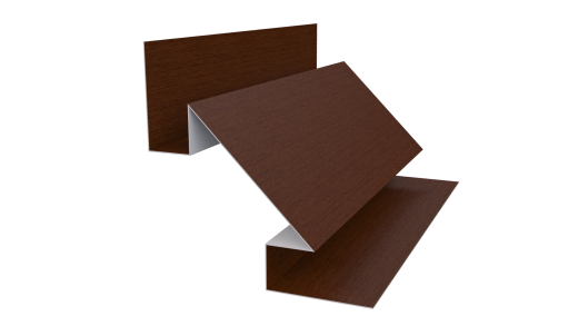 Планка угла внутреннего сложная Блок-хаус 110x2000 мм, Золотистый дуб 3D
