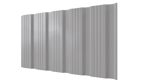 Профнастил К20 1195/1130x0,45 мм, 7035 светло-серый глянцевый