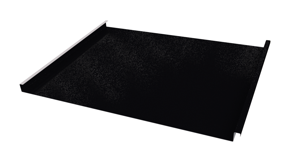 Фальцевая кровля 562/550x0,45 мм, 9005 черный янтарь глянцевый