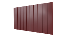 Профнастил С8 1200/1150x0,5 мм, 3011 коричнево-красный глянцевый