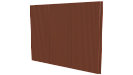 Лайн Про Гофр 200/176x0,5 мм, 8004 медно-коричневый глянцевый