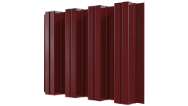Профнастил Н75 800/750x0,7 мм, 3011 коричнево-красный глянцевый