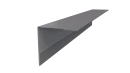 Планка угла наружного 50x50x2000 мм, 7004 сигнальный серый глянцевый