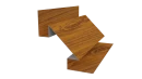 Планка угла внутреннего сложная Блок-хаус 110x2000 мм, Золотистый дуб 3D