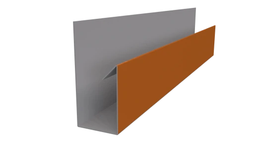 Планка П-образная 30x20x2000 мм, 2011 насыщенный оранжевый глянцевый