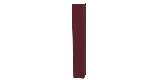 Планка угла наружного 30x30x2000 мм, 3005 винно-красный глянцевый