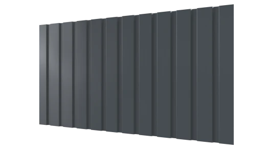 Профнастил С10 1155/1100x0,45 мм, 7011 железно-серый глянцевый