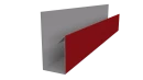 Планка П-образная 30x20x2000 мм, 3020 транспортный красный глянцевый