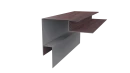 Планка угла наружного сложная Блок-хаус 110x110x2000 мм, Античный дуб 3D