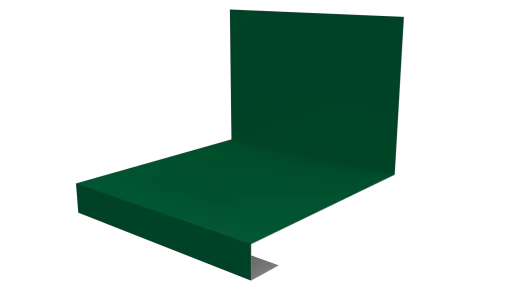 Планка примыкания нижняя к трубе фальц 140x200 мм, 6029 мятно-зеленый глянцевый