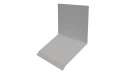 Планка примыкания верхняя к стене фальц 150x130x20 мм, 9003 сигнальный белый глянцевый