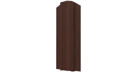 Штакетник Евротрапеция 117x0,45 мм, Antique wood