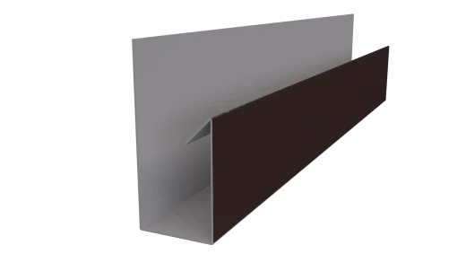 Планка П-образная 30x20x2000 мм, 8017 шоколадно-коричневый PUR Pruf