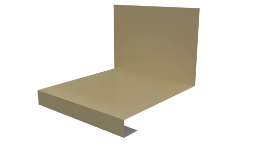 Планка примыкания нижняя к трубе фальц 140x200 мм, 1014 слоновая кость глянцевый