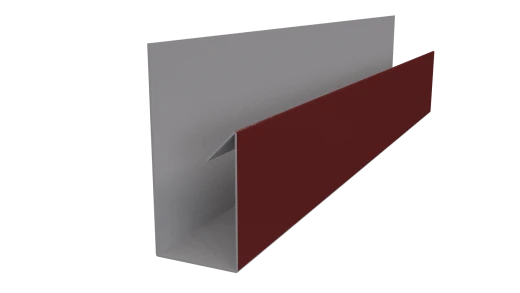 Планка П-образная 30x20x2000 мм, 3011 коричнево-красный глянцевый