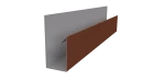 Планка П-образная Блок-хаус 30x30x2000 мм, 8004 медно-коричневый матовый