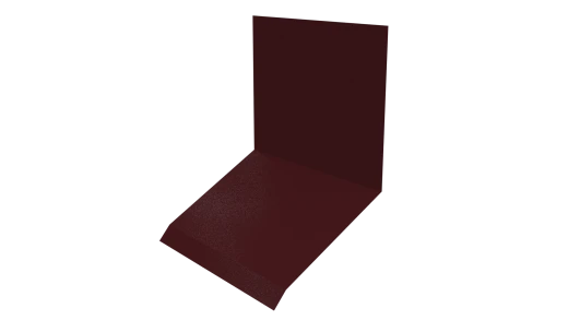 Планка примыкания верхняя к стене фальц 150x130x20 мм, 3005 винно-красный глянцевый