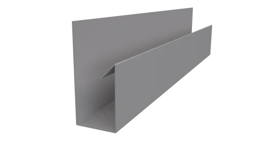 Планка П-образная Блок-хаус 30x30x2000 мм, 7047 телегрей 4 глянцевый