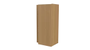 Планка угла наружного сложная Блок-хаус 110x110x2000 мм, Орех 3D