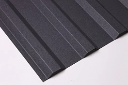 Профнастил С21 1051/1000x0,5 мм, 9005 черный янтарь стальной бархат