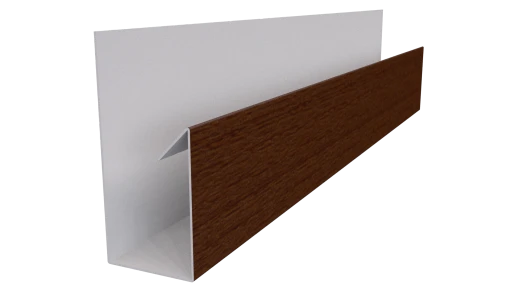 Планка П-образная Блок-хаус 30x30x2000 мм, Золотистый дуб 3D