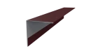 Планка угла наружного 50x50x2000 мм, 3005 винно-красный матовый