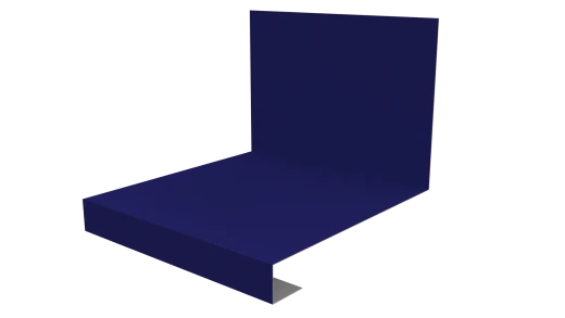 Планка примыкания нижняя к трубе фальц 140x200 мм, 5002 ультрамариново-синий глянцевый