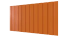 Профнастил С10 1155/1100x0,4 мм, 2011 насыщенный оранжевый глянцевый