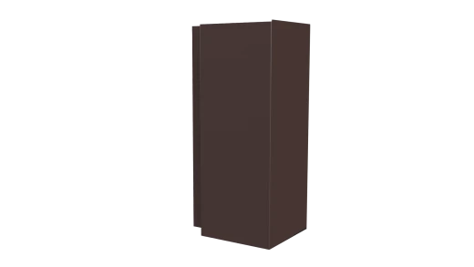 Планка угла наружного сложная Блок-хаус 110x110x2000 мм, 8017 шоколадно-коричневый PUR Pruf