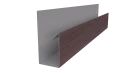 Планка П-образная Блок-хаус 30x30x2000 мм, Античный дуб 3D