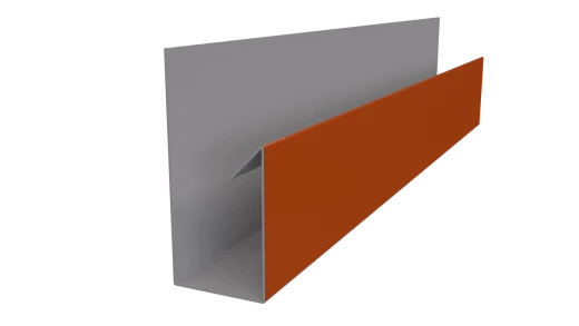 Планка П-образная 30x20x2000 мм, 2004 оранжевый глянцевый