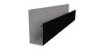 Планка П-образная 30x20x2000 мм, 9005 черный янтарь матовый