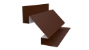 Планка угла внутреннего сложная Блок-хаус 110x2000 мм, Золотистый дуб 3D